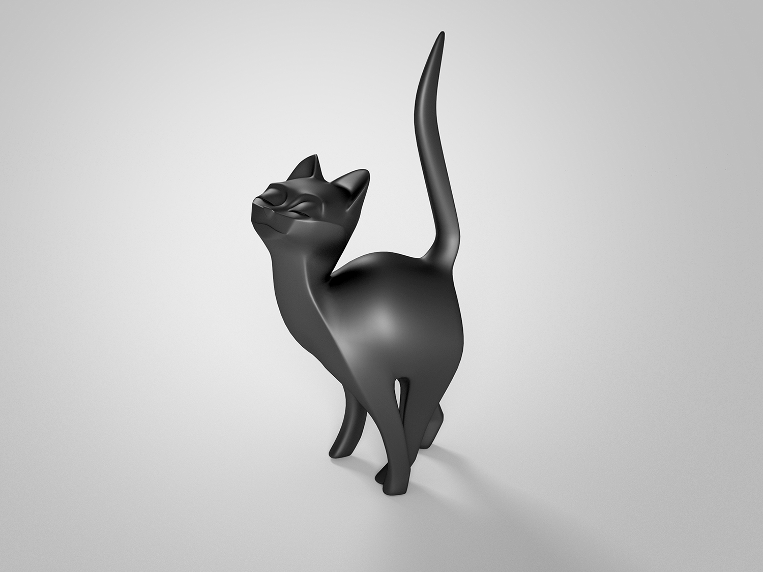 Cat figurine 3D artymoon